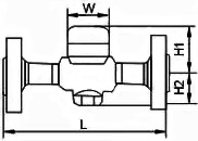 CS49H圆盘式蒸汽疏水阀结构图